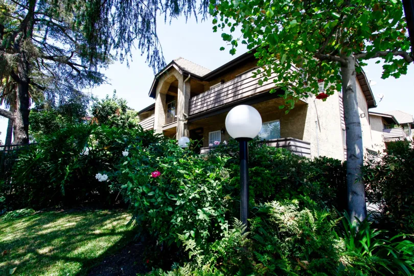 The landscaping seen at Berkshire Condominiums