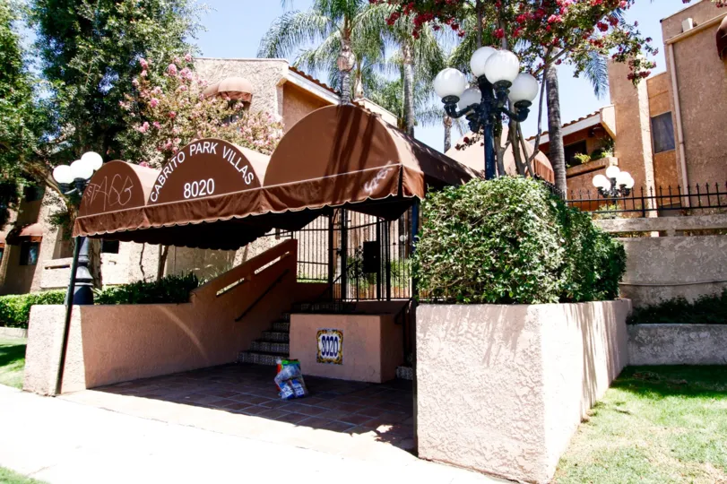 The entryway into Cabrito Park Villas in Van Nuys