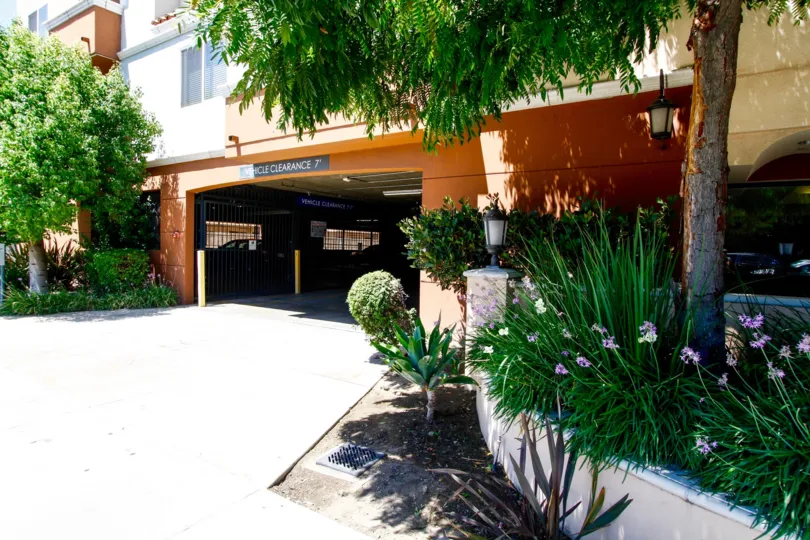 The parking for Casa Marbella in Van Nuys