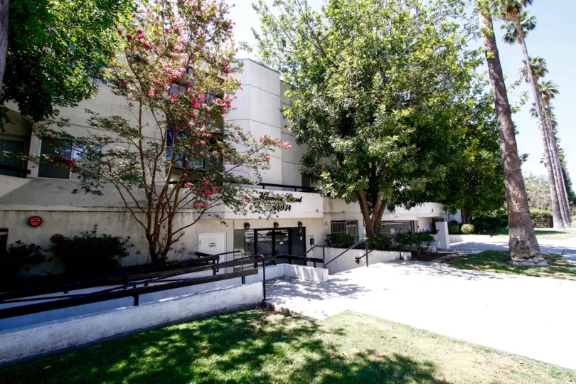 The landscaping seen in Hamlin Court
