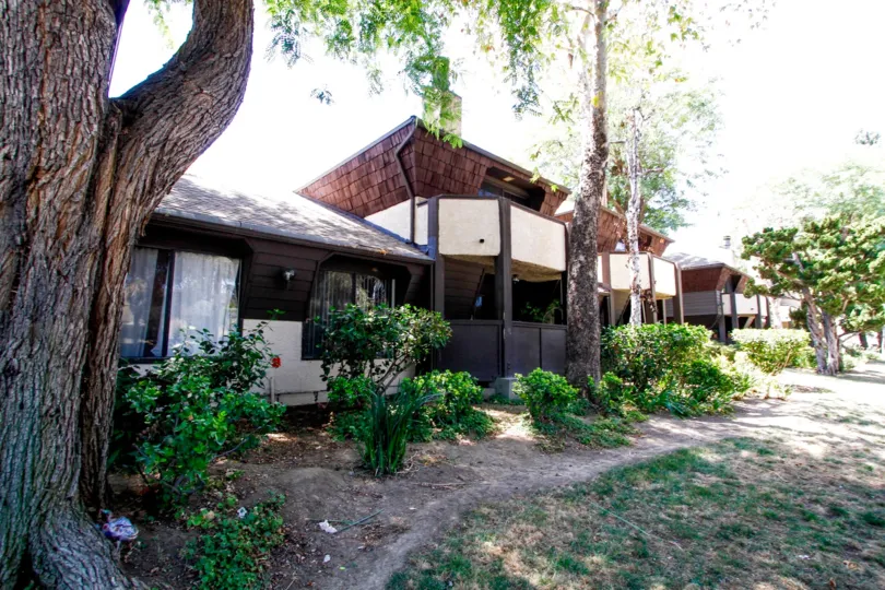 The landscaping seen around Parkwood Van Nuys