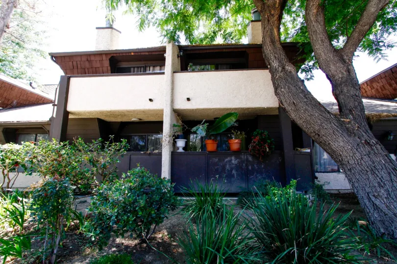 The décor seen on balconies throughout the Parkwood Van Nuys