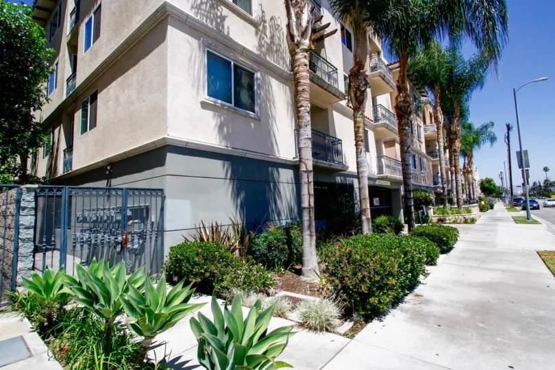 The landscapingat Sherman Way Villas