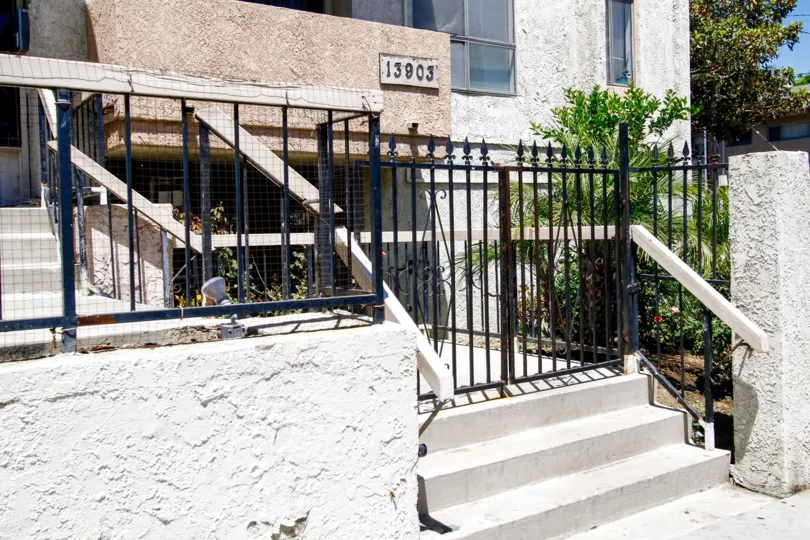 The stairs up to Sherman Way in Van Nuys