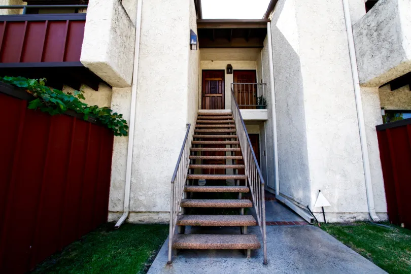 The stairs leading up to Valley Oaks III