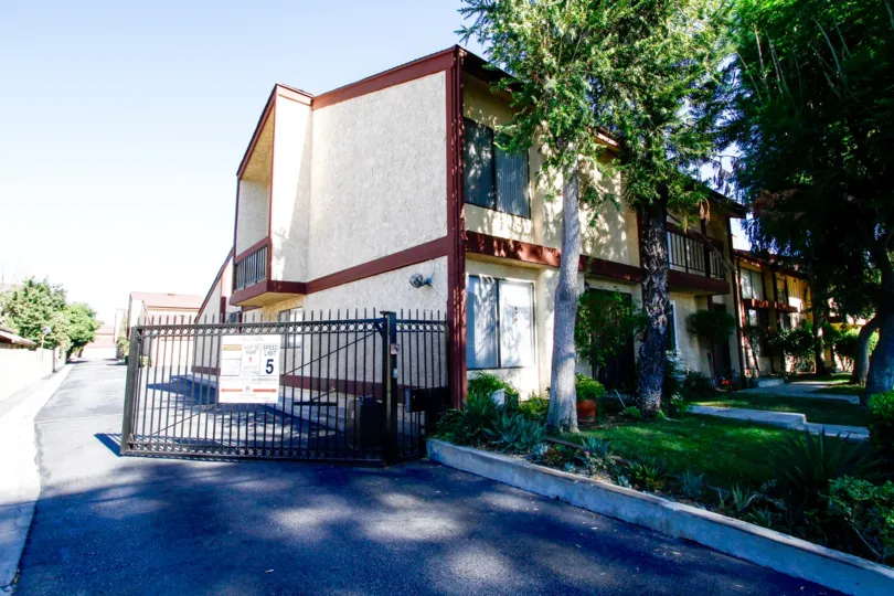 The parking for Vanowen Forbes Townhomes