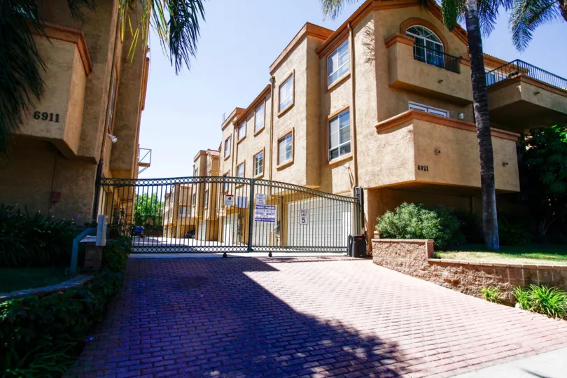 The parking for Villa Ventana in Van Nuys