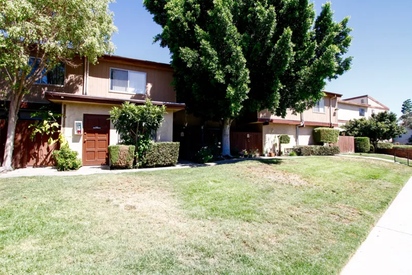 The entrance at Walnut Gardens II in Van Nuys