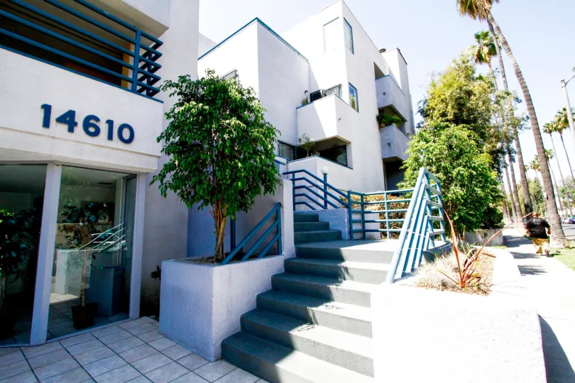 The stairs into West Pointe in Van Nuys