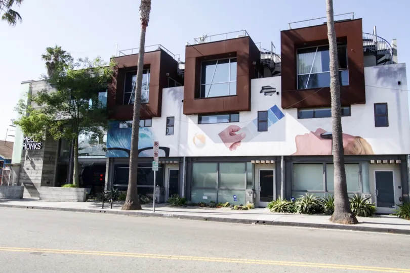 The sidewalk in front of 1212 Abbot Kinney