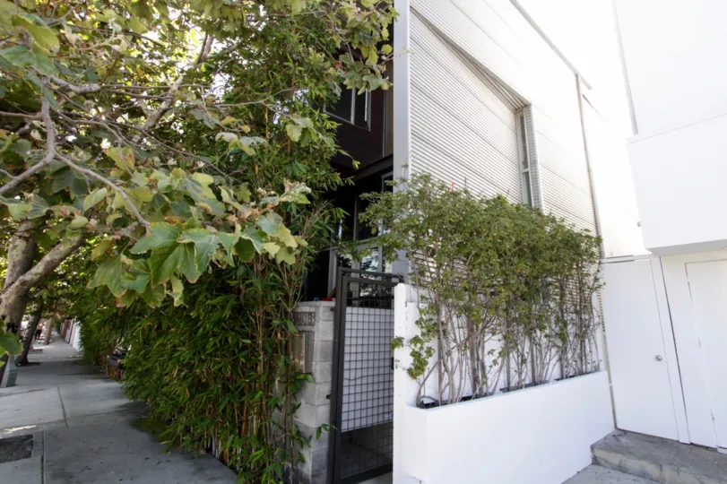 The landscaping around Canal Lofts in Venice