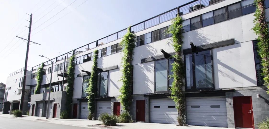 The tall windows at Electric Avenue Lofts