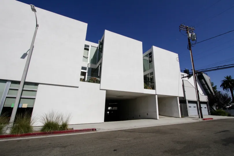 The rear of the Electric Avenue  Lofts building