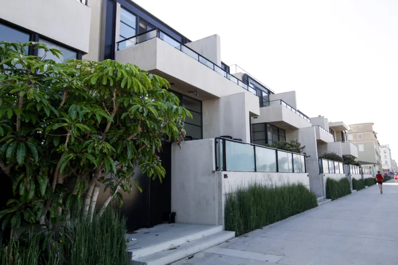 The balconies at Ocean Front Townhomes