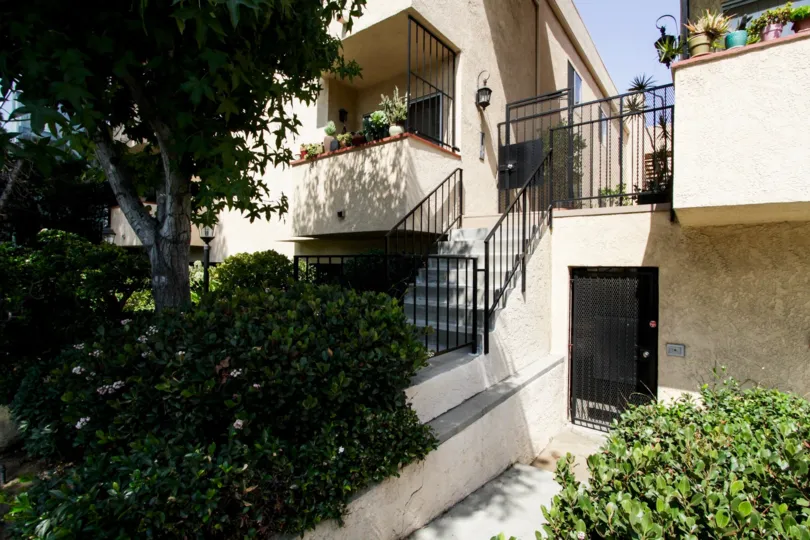 The stairs up to 1040 N Gardner