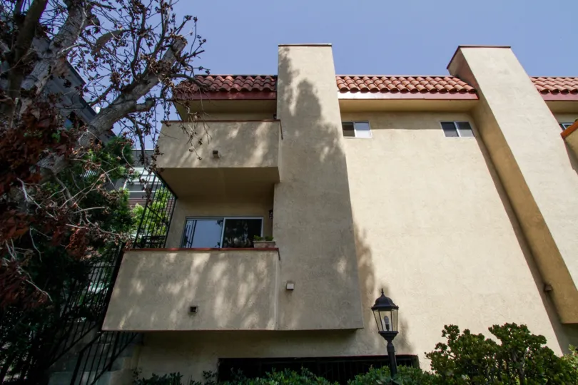 The balconies seen at 1040 N Gardner in West Hollywood