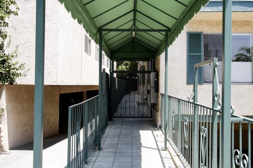 The entrance into 1112 Olive Drive