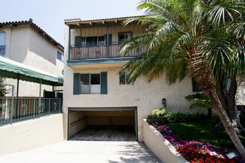 The garage for parking at 1112 Olive Drive in West Hollywood
