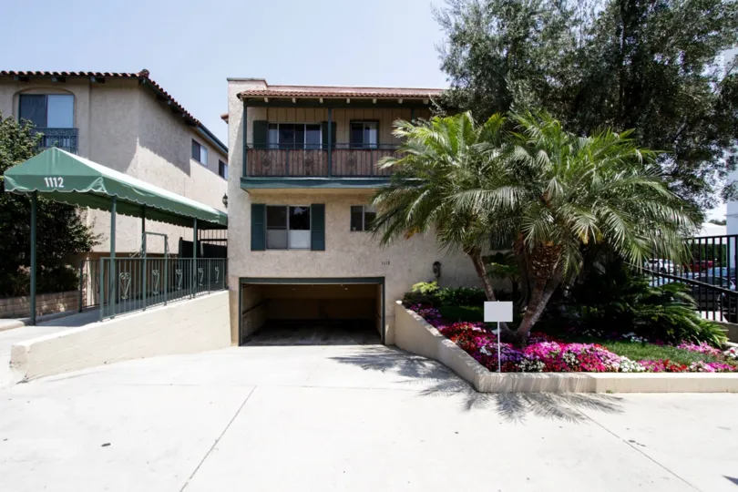 The balconies seen at 1112 Olive Drive in West Hollywood