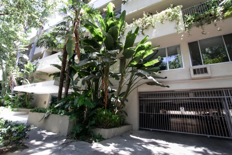 The parking at 1200 N Flores in West Hollywood