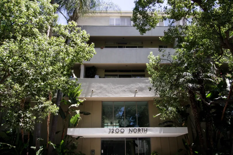 The building at 1200 N Flores in West Hollywood