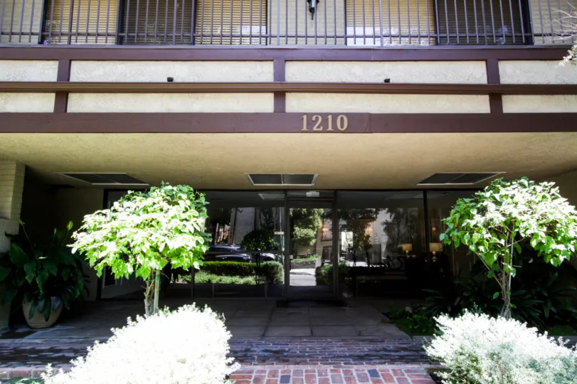The address seen above the entrance into 1210 Kings in West Hollywood