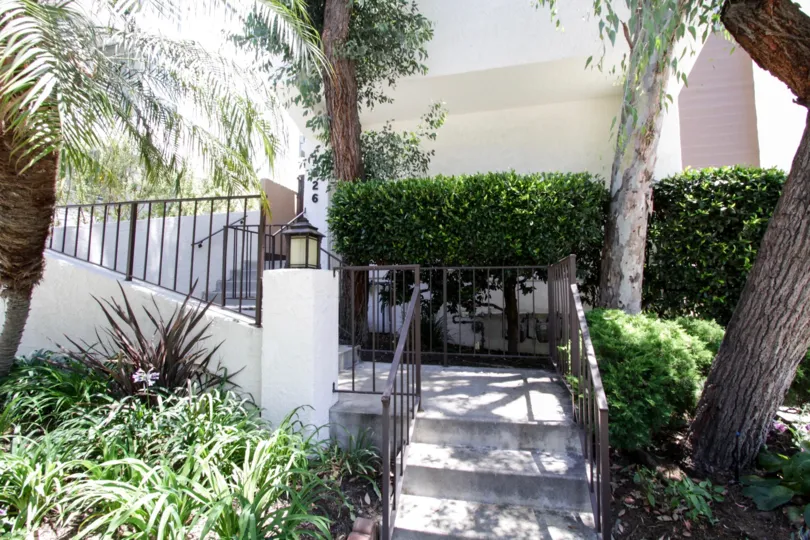 The stairs up to 1226 N Kings in West Hollywood