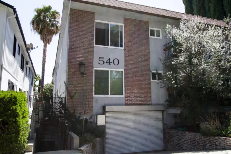 The address of 540 N Croft on the building at West Hollywood