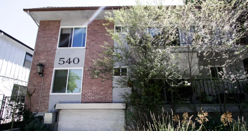 The landscaping around 540 N Croft