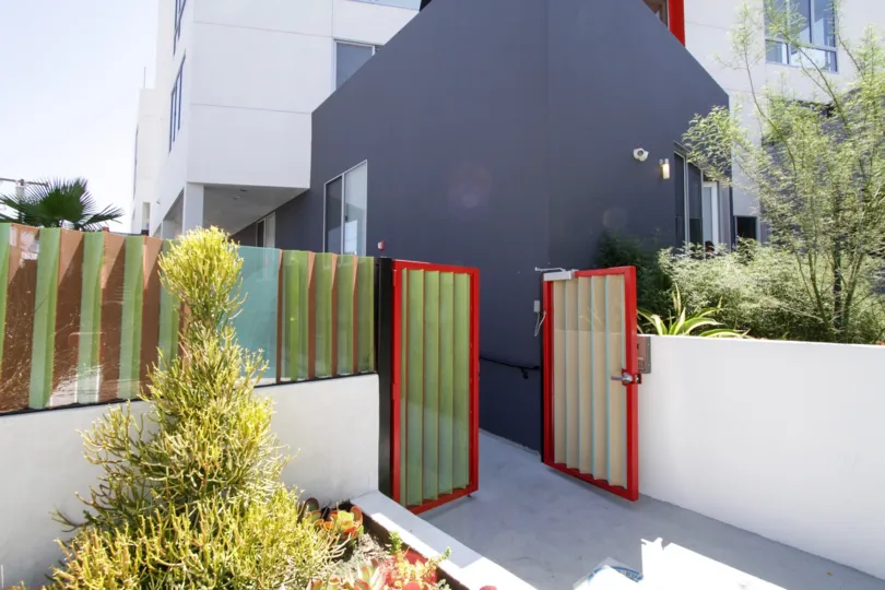 The back entrance into 616 Croft in West Hollywood