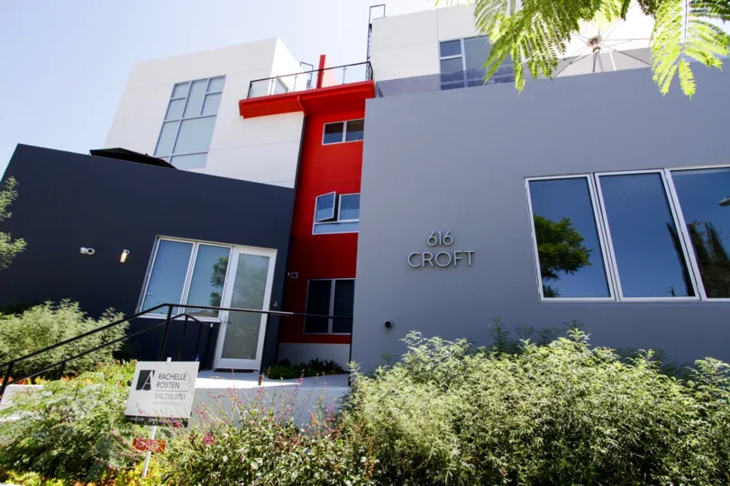 The landscaping around 616 Croft in West Hollywood