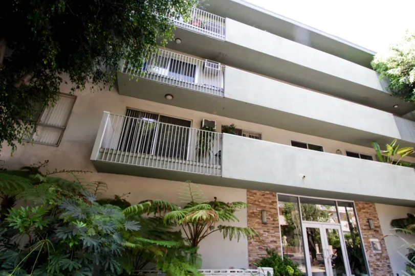 The balconies at 645 Westmount in West Hollywood