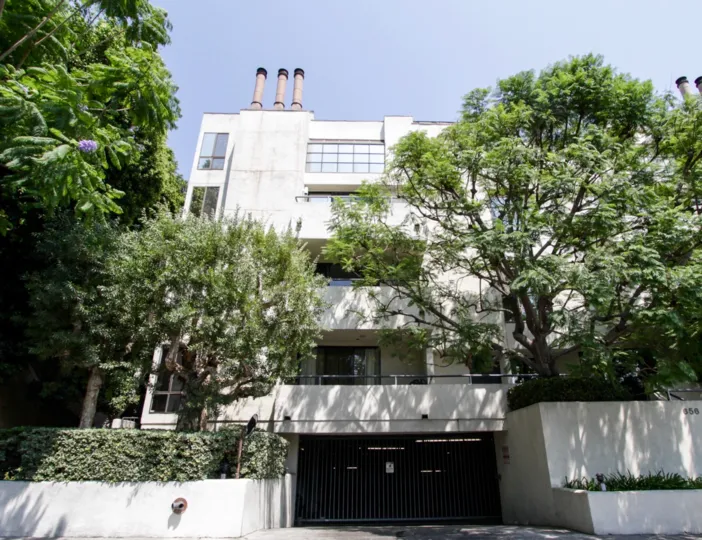The parking for 656 West Knoll in West Hollywood