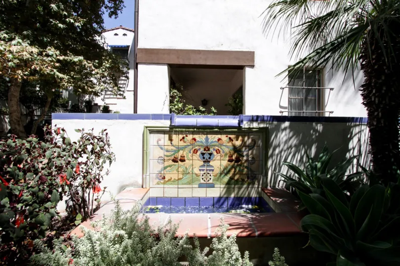 The intricate tile work at the 7 Fountains in West Hollywood