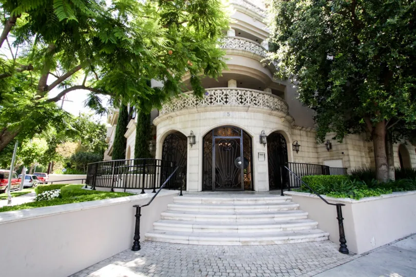The stairs up to 850 N Croft in West Hollywood