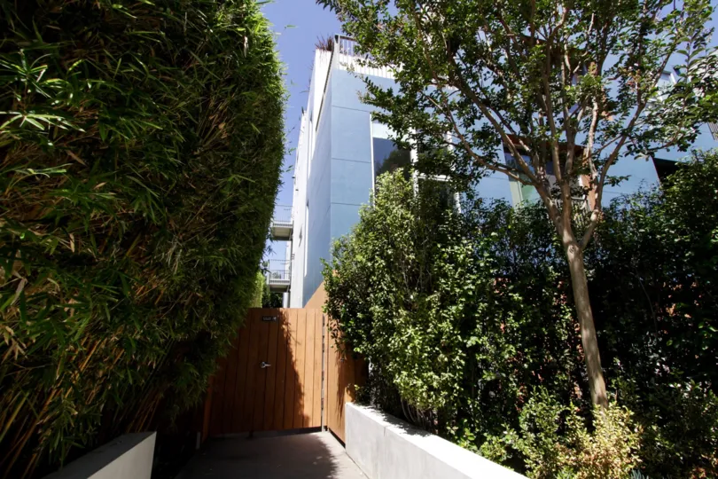 The sidewalk next to 855 Croft in West Hollywood