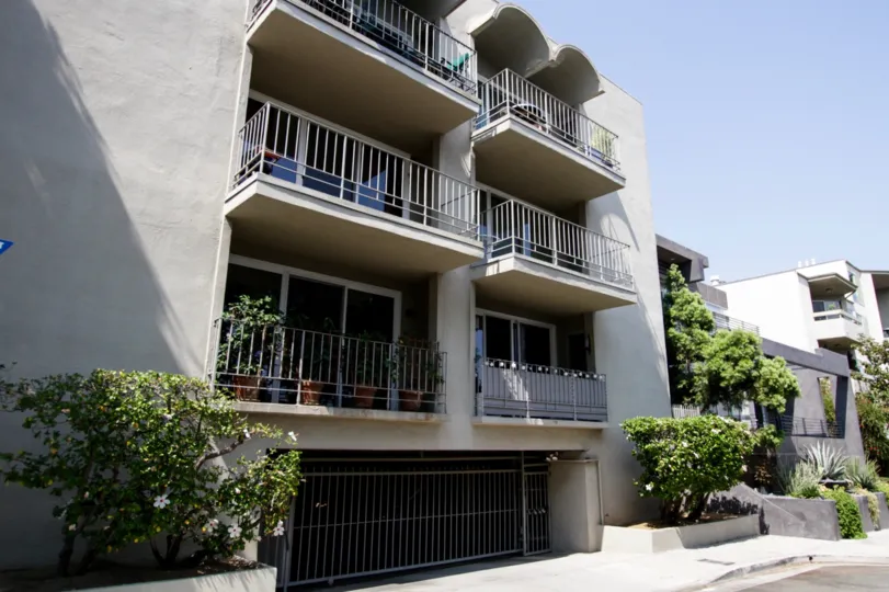 The parking for residents at 874 Hammond in West Hollywood