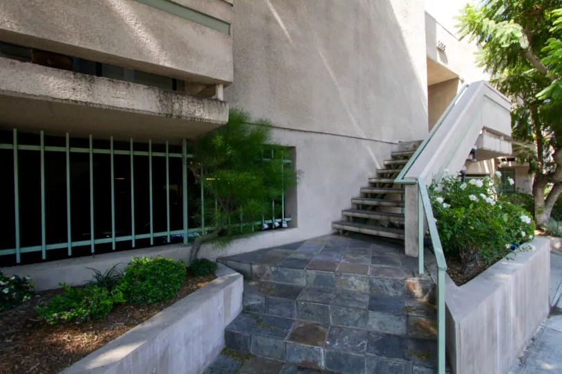 The entryway into 8839 Cynthia in West Hollywood
