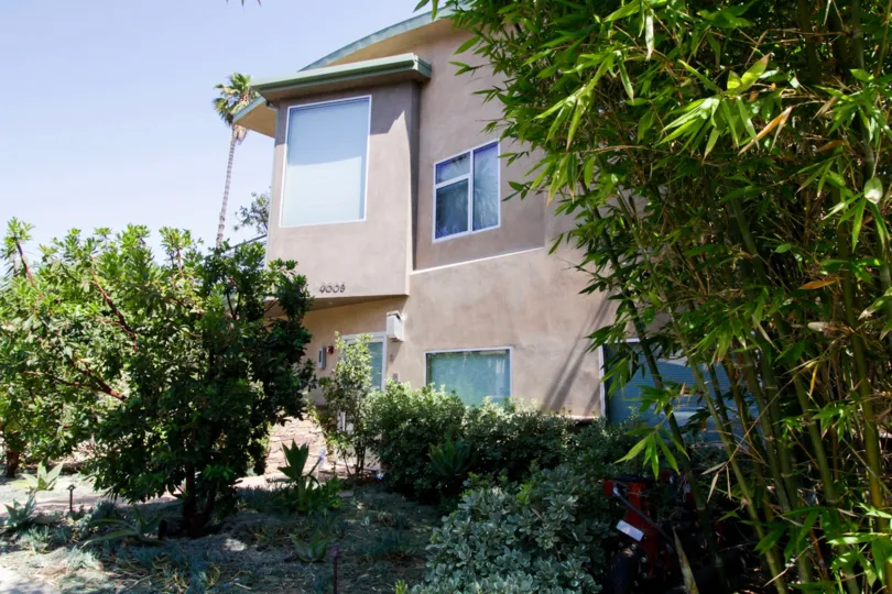 The landscaping at 9008 Keith in West Hollywood
