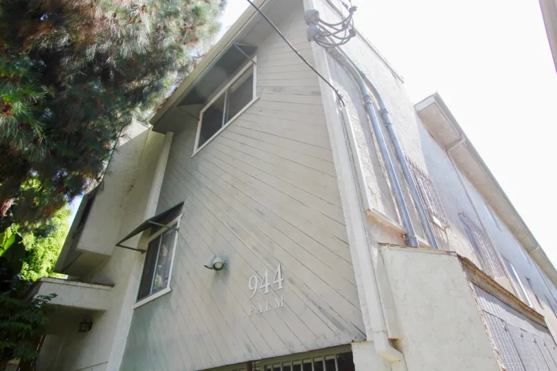 The sun shines on a beautiful home in the 944 Palm community in West Hollywood, California