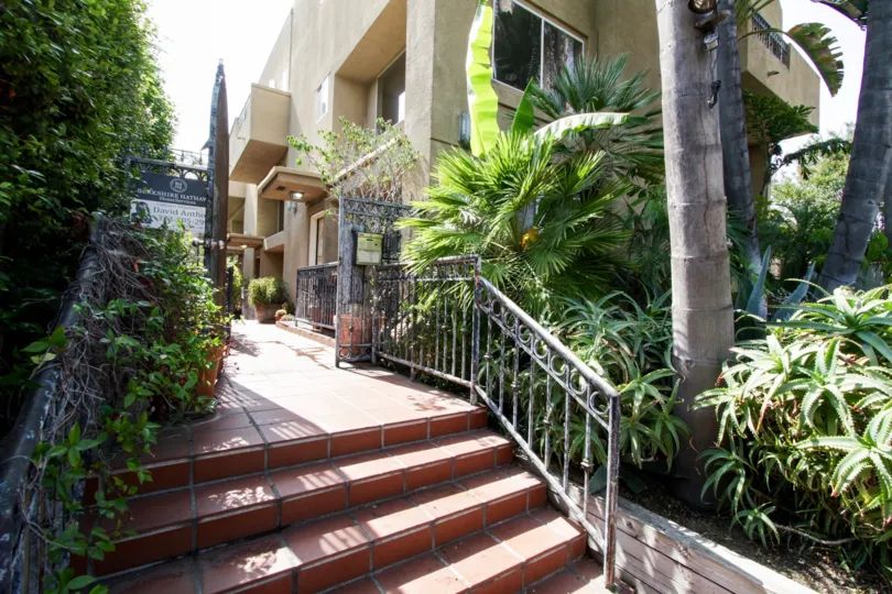 The stairs leading up to the Alta Vista Gardens