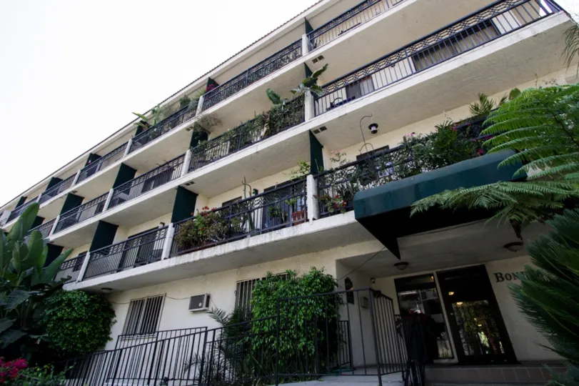 The greenery seen along the balconies at Bonita Villas