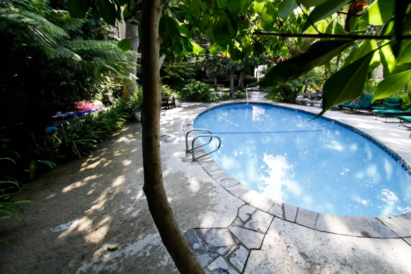 The pool for use at the Chateau Brittany