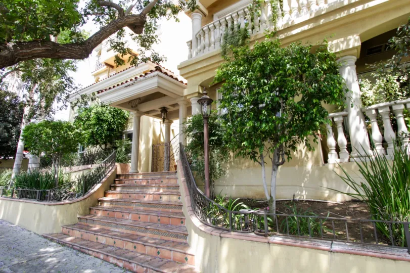 The trees around Colonnade West