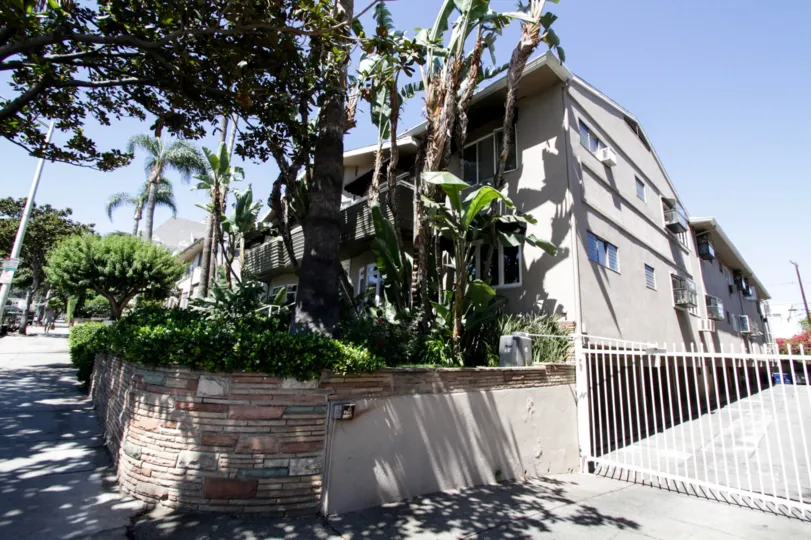 The parking at Crescent Heights Villas in West Hollywood