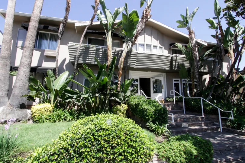 The balcony at Crescent Heights Villas