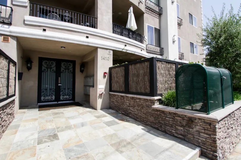 The entryway into Curson Villas in West Hollywood