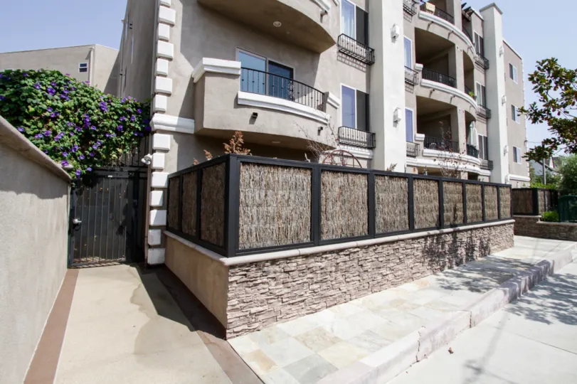 The fence for privacy at the Curson Villas