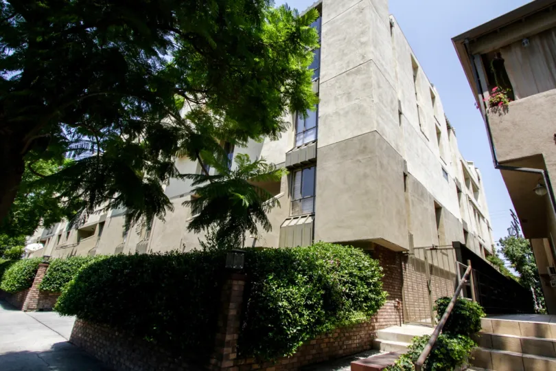 The landscaping around the Design Villas in West Hollywood