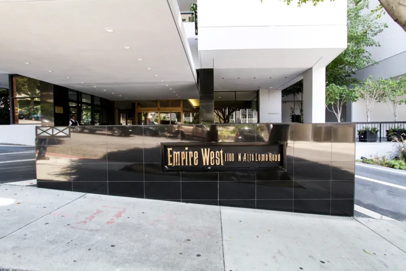 The sign welcoming you to the Empire West in West Hollywood